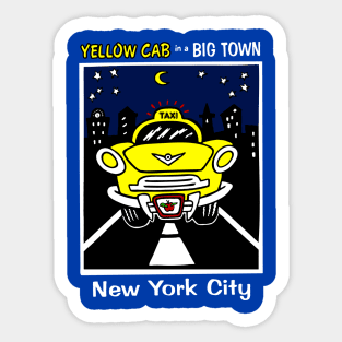 Yellow Cab New York Kids Souvenir T-shirt Sticker